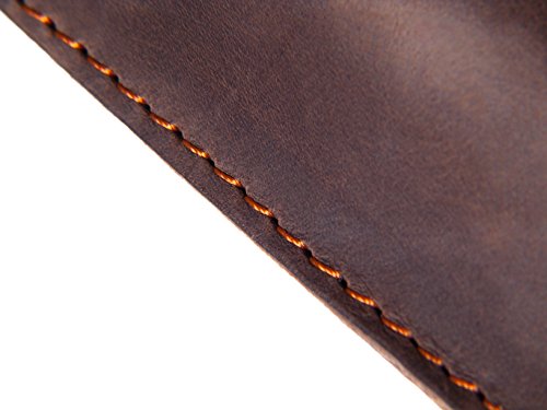 Trumpet Mouthpiece Pouch KGUBrass Leather Crazy Horse Brown. Handmade (SINGLE, Vintage Brown)