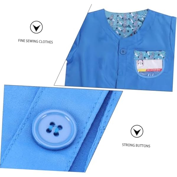 ABOOFAN 3 Sets Blauw Prestatiekostuum Kostuums Kinderen Ouder-Kind Fantasiespel Cosplay Vroeg Gesimuleerd Voor Dierenarts Educatieve Kleding En Veterinaire Kinderen Spelen Roljurk