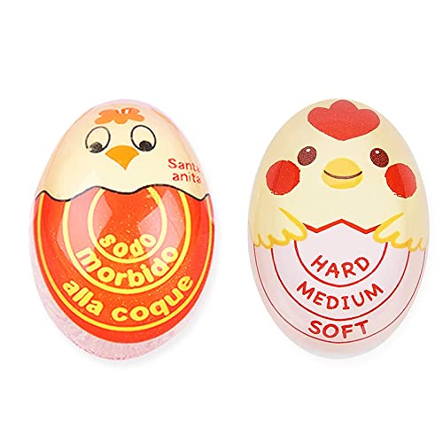 Timer Per Uova Sode, Colore Uovo Timer, per Uova in Camicia, Casa, Scuola, Ristorante, 2 Pezzi