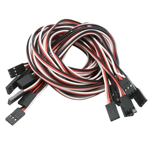 Cable de extensión servo de 200 mm con conectores JR macho a hembra para prolongar señal RC 7