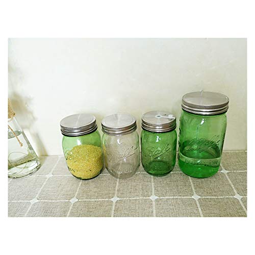 Aikeve Stainless Steel Mason Jar Lids,12 Pack Polished Surface,Reusable And Leak Proof,Storage Caps With Silicone Seals For Wide Mouth Size Jars thumb #4