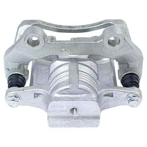 Image of TRQ Rear Left and Right Brake Caliper Set Caliper Brackets Hardware Compatible with 04-07 Buick Rainier 02-09 Chevrolet Trailblazer 02-06 Trailblazer EXT 03-06 SSR 02-09 GMC Envoy 02-06 Envoy XL