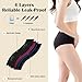 Incontinence Underwear for Women Washable Period Underwear Absorbent Cotton Panties Bladder Leak Underwear for Women Teens
