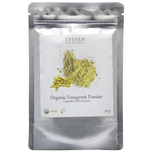 Organic Fenugreek Powder for hair and skin - nutrition, regeneration (50g)