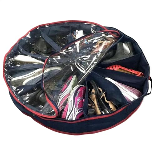 Organisateur de chaussures - Boîte de rangement portable pour chaussures - Sac de rangement pour chaussures avec plusieurs compartiments - Sac à chaussures de voyage - Rangement de chaussures en tissu
