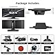 10.26 Zoll Wireless Carplay Android Auto Display, Tragbares Autoradios mit 4K Dashcam+1080P Rückfahrkamera, Siri/Google Assistant, GPS Navigation, Bluetooth, Mirror Link, FM, 64G TF für All Vehicles