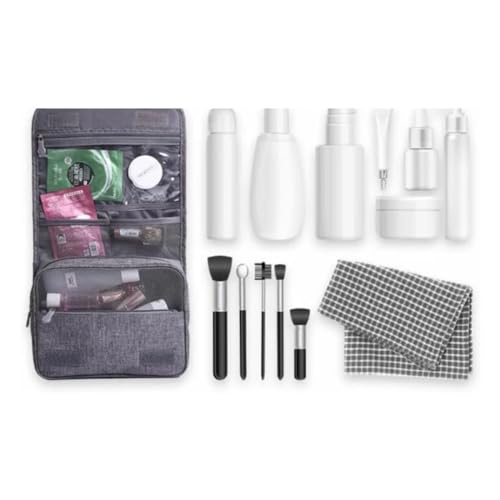 Necessaire Organizadora Bolsa De Viagem Para Objetos de Higiene Pessoal Com Divisória Cabide GANCHO