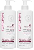 Topicrem - DA PROTECT Baume Émollient - Crème Hydratante, Relipide, Nourrit & Apaise- Soin Visage et Corps pour Peaux Sensibles, Sèches, Atopiques, Bébés, Enfants&Adultes- Fabrication Française- 500ml