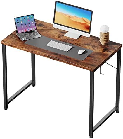 Flrrtenv 31 Inch Computer Desk, Small Writing Table with Sturdy Metal ...