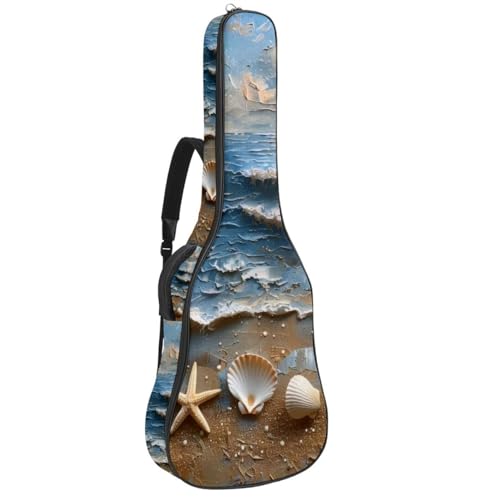 Sac pour guitare acoustique étanche 42.9 pouces housse multicolore à poches