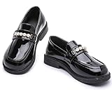 DADAWEN Toddler Little Kid Girls Loafers Slip On Flats Casual Boat Shoes Round Toe Wedding Church School...