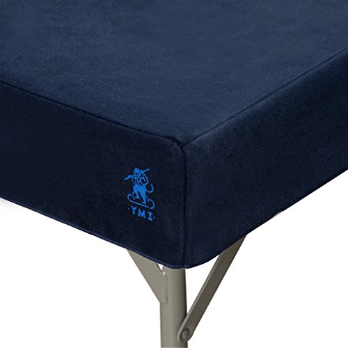 Yellow Mountain Imports Professional Grade Blue Square Table Cover for Poker, Card Games, Mahjong, Board Games, Tile Games, and Dominoes - 36 Inches (Table Cover only)