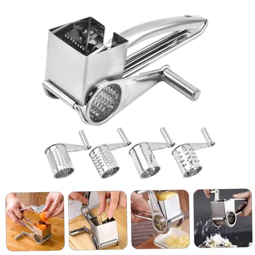 Rallador giratorio de queso acero inoxidable con manivela miniatura 7