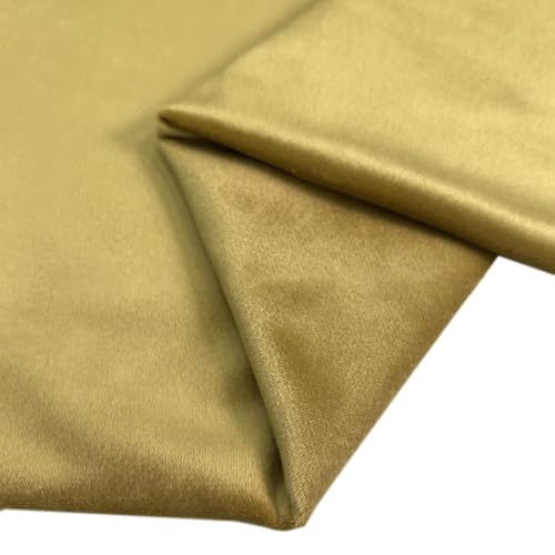 Vayliro 3m Samt Stoff Breit 155cm Samtstoff Dick Plüschstoff Bekleidungsstoffe Sofastoff Dekostoff Meterware Nähstoff für DIY Handwerk Heimtextilien Kleid Sofa Kissenbezüge Tischdecke,Kaffeebraun