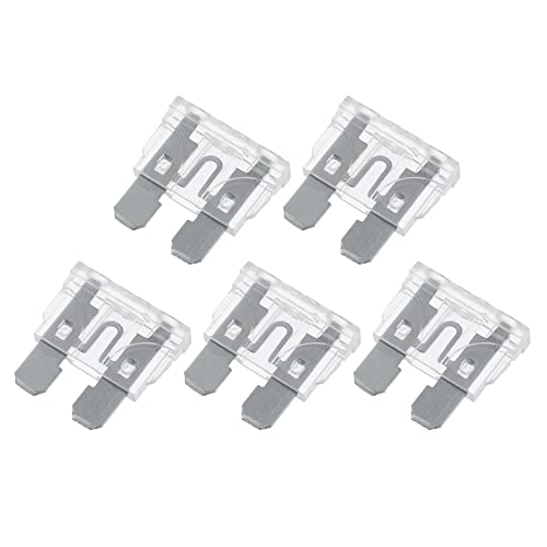 A ABSOPRO pz Lama Stile Fusibili 25A Lama Stile Fusibili per Auto Argento Tono