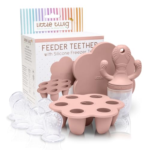 Image of Little Twig Silicone Feeder Teether Rose