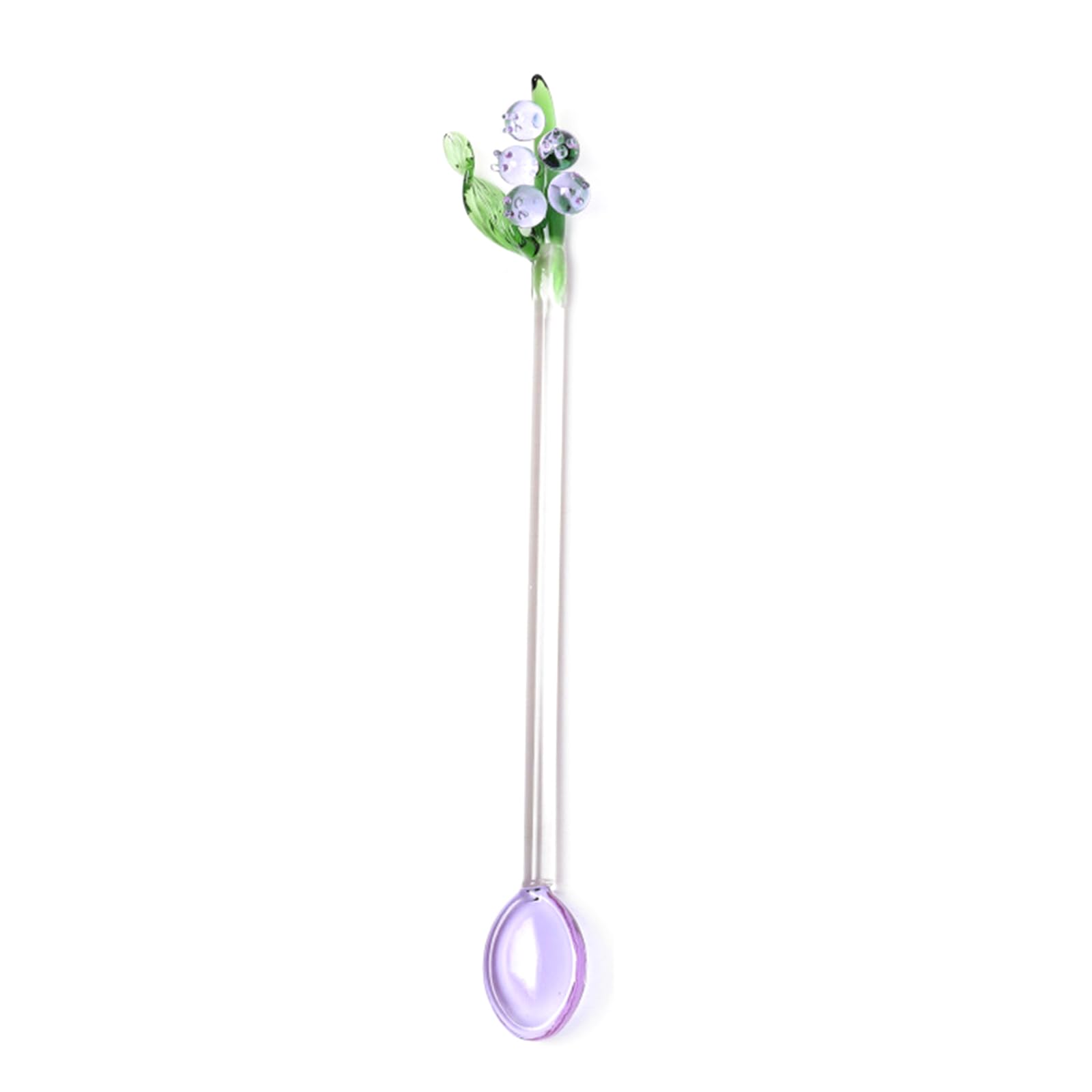 Tsophreniq Tableware Dessert Spoon Dessert Utensils Coffee Mixing for Stirring Bells Orchids Flower Rod Bells Orchids Rod