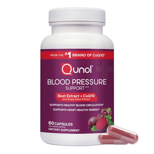 Qunol Blood Pressure Support, 3 in 1 Beets + CoQ10