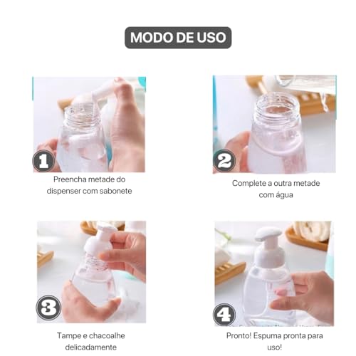 Saboneteira Pump Dispenser Espuma Cremosa