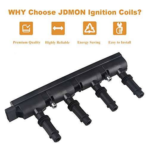 Jdmon Compatible With Ignition Coils Pack Chevy Sonic Buick Trax Cruze Volt Encore 2013-2018 Cadillac Elr 2014-2016 1.4L L4 Replace For Uf669 55577898 55579072 D521C #TOP5