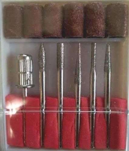 Image of DIY Crafts Pack Of 6 Pcs Set, Design No# 5, Repair 6 - Pcs Tool Drill File Bit Buffer Acrylic Manicure Electric Machine DIY To (Pack Of 6 Pcs Set, Design No# 5)