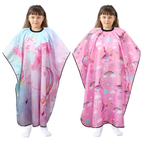YELEGAI Professional Hair Cutting Cape with Neck Duster Brush, Large Size Salon Barber Cape for Men, Women and Kids(Barber Supplies Pattern)