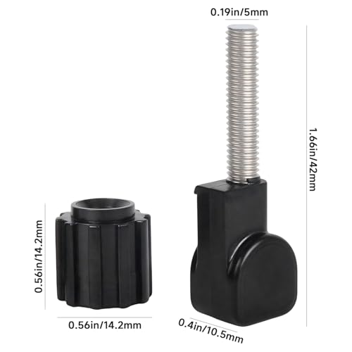 Image of 40547 RV Propane Tank Cover Screws and Nuts Kit (2-Pack) - Replacement for 40543 Camper Propane Tank Lid, Compatible with RV Trailer Gas Tank Cover, Wing Nut Hardware for Outdoor Use