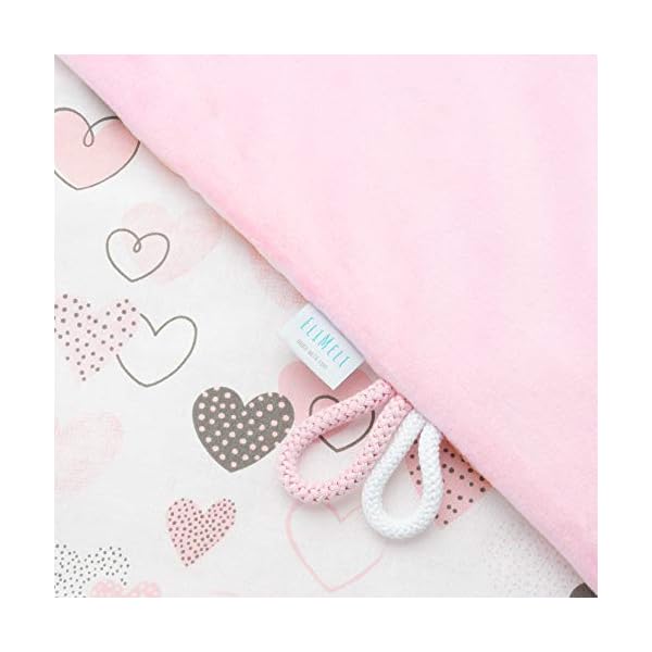 EliMeli Babydecke Kuscheldecke Krabbeldecke 75x100 super weichem Polar Fleece | 100% Baumwolle | Füllung | Super Crystal… – Bild 4