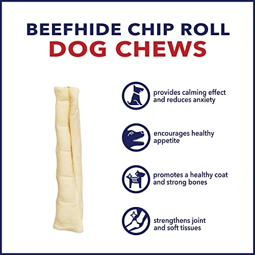 Pet Factory Rawhide Roll USA Dog Long Chew Lasting Remove Plaque Tartar 18 Pack 5 inch – Ansicht 5