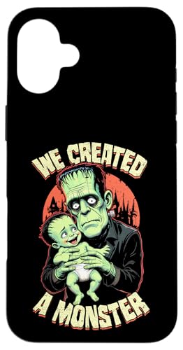 New Dad First Halloween フランケンシュタイン モンスター 赤ちゃん 父親 スマホケース iPhone 16 Plus 用