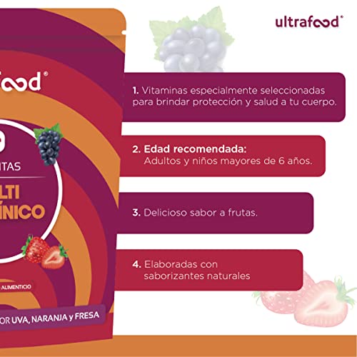 Vitamínicos, vitaminas en gomitas para adolescentes Marca Ultrafood (3)