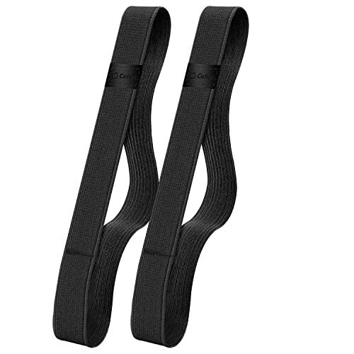 Stylus Pen Case Pencil Holder Elastic Detachable Sleeve Compatible with Apple iPad 12.9 inch Pencil (1st and 2nd Gen) â€“ All Black Band (Pack of 2) By Cellet