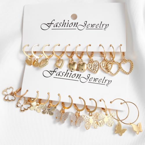 Image of Shining Diva Fashion Combo Set Stylish Drop Earrings for Women and Girls