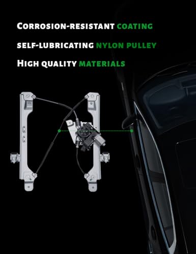 Image of Power Window Regulator Compatible with Cadillac SRX 2010-2015 & Saab 9-4X 2011,Front Driver Side,Replace # 751-966 15883166 20859663