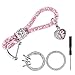 Pwsap 5PCS, portachiavi auto in cristallo con anello di strass adesivo emblema auto, cinturino portachiavi per donna, portachiavi auto alla moda per chiavi auto, rosa