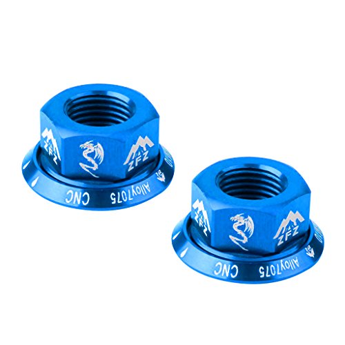 Unknown 2Pcs Nuts Wheel BMX Vintage Rear/10 Drums Screws, Blue
