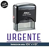 "URGENTE" Autoentintado Sello de goma personalizado Sello de negocios personalizado Papelería de oficina. El | P. S. Este sello es solo en español.