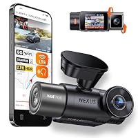 Vantrue N2X 2.7K Dash Cam Front and Front Cabin Inside, WiFi Dual Dash Camera for Car with STARVIS 2, 24 Hours Parking Mode for Uber Ola Rideshare, HDR IR Night Vision, GPS, Voice Control, 512GB Max