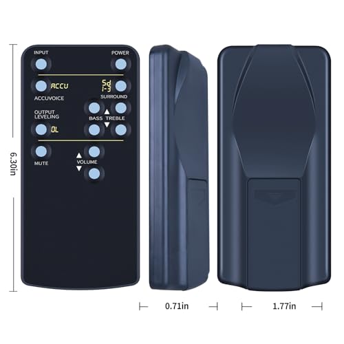 Télécommande de rechange compatible ZVOX haut-parleurs touches souples