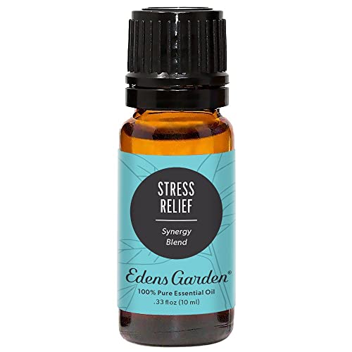 Edens Garden Stress Relief Essential Oil Synergy Blend, 100% Pure Therapeutic Grade (Undiluted Natural/Homeopathic Aromatherapy Scented Essential Oil Blends) 10 ml Edens Garden Stress Relief Essential Oil Synergy Blend, 100% Pure Therapeutic Grade (Undiluted Natural/Homeopathic Aromatherapy Scented Essential Oil Blends) 10 ml