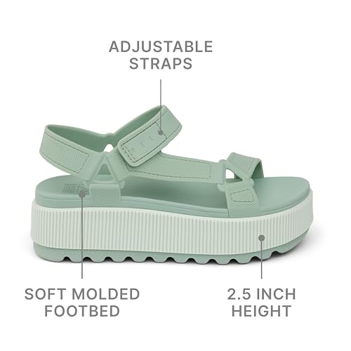 REEF Womens Sandals, Water Rem Higher, Frosty, 10 - image 5