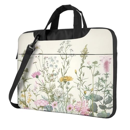 Funda para portátil con diseño retro floral