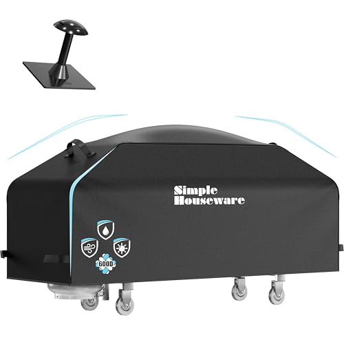 Simple Houseware 36 in. Heavy-Duty Griddle Cover with Support Pole