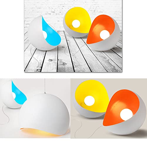 Cssykv Modern Minimalist Pendant Light Wrought Iron Colored Spherical Lampshade Industrial Pendant Light Fixture Chandelier Restaurant Bar Creative Lamp For Kitchen Living Room Bedroom Hallway #TOP2