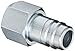 Eaton Hansen 67A Steel Interchange Pin Lock Pneumatic Fitting, Plug, 3/4"-14 NPTF Female, 3/4" Port Size, 3/4" Body