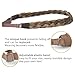 DIGUAN Synthetic Hair Braided Headband Classic Chunky Wide Plaited Braids Elastic Stretch Hairpiece Women Girl Beauty accessory, 55g aHairBeauty (#Caramel Blonde)