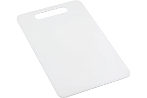Cheap Plastic Cutting Board for Kitchen with Handle (13x7.88 inches, White)
