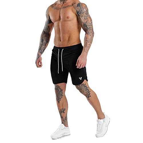 Wangdo Men's 7" Running Shorts with Zipper Pocket for Gym & Athletics2