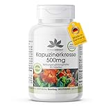 Kapuzinerkresse 500mg - 90 Tabletten - hochdosiert - vegan - mit Zink | HERBADIREKT by Warnke Vitalstoffe - Deutsche Apothekenqualität