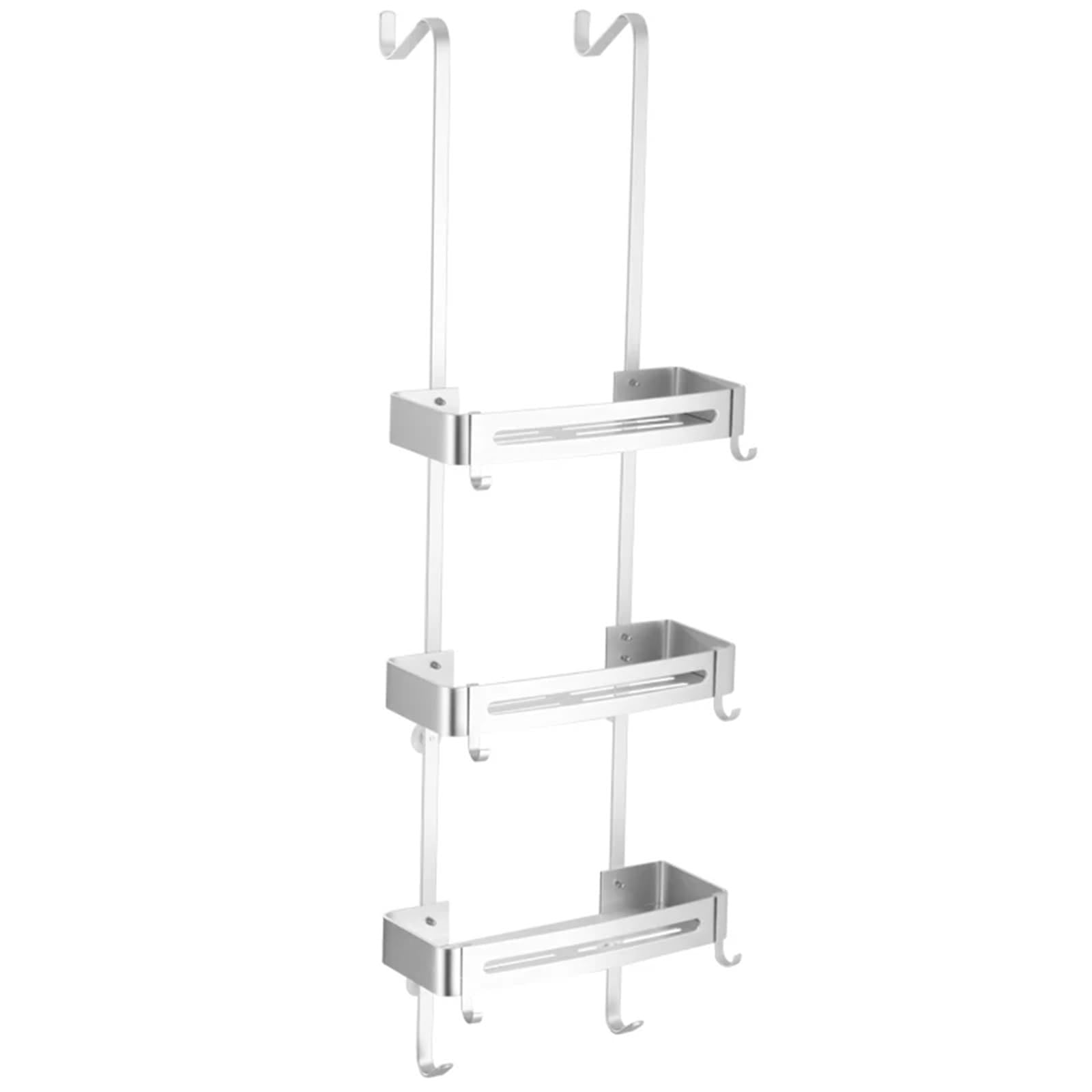 LuoAXINN Bathroom Shelf Hanging Bath Shelves Bathroom Shelf Organizer Nail-free Shampoo Holder Storage Rack Basket